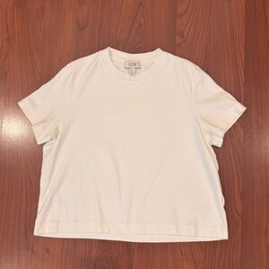 COS Clean Cut White T-Shirt size Large